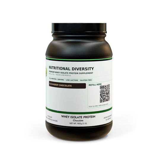 Premium Whey Isolate Protein Supplement (907g, 2lb)