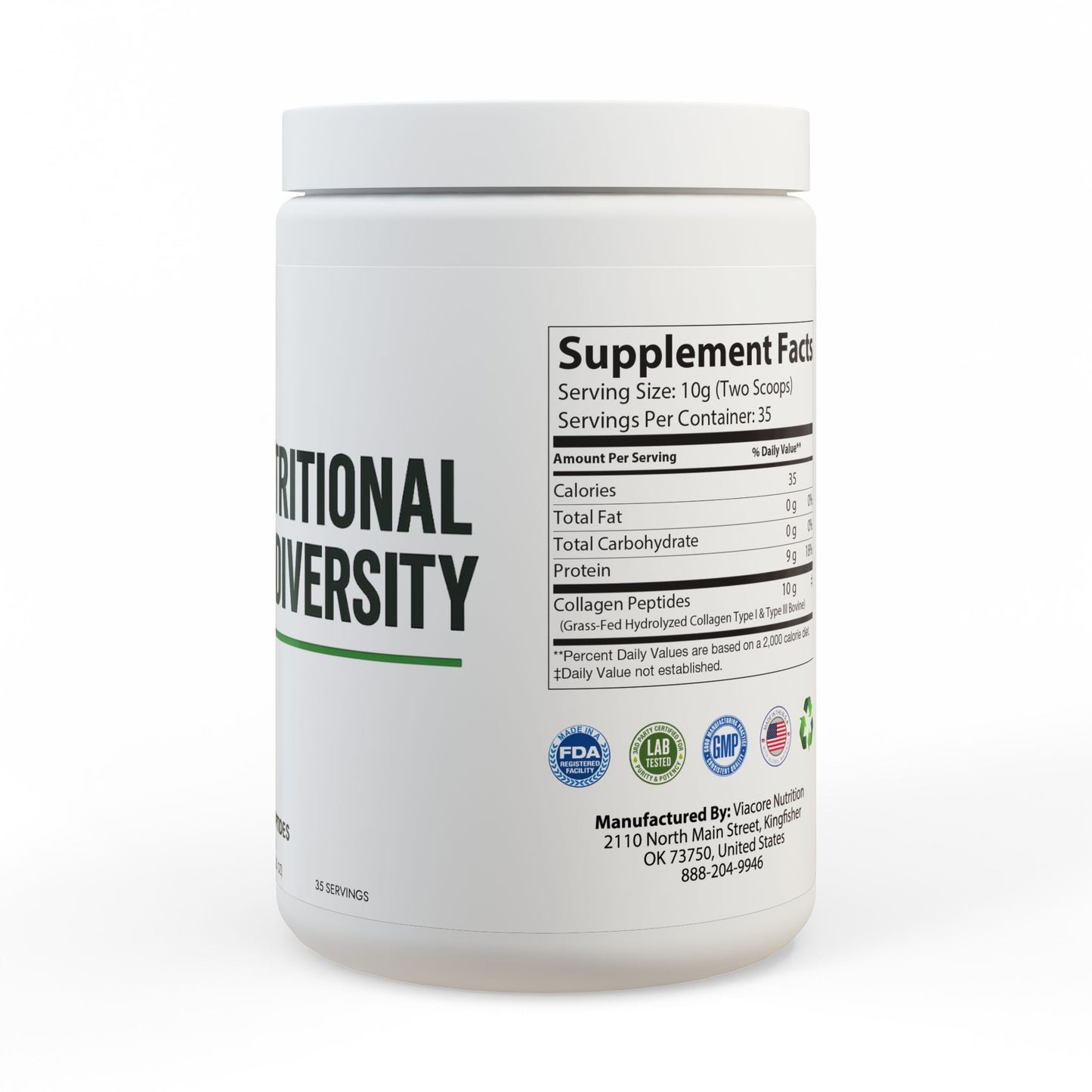 ND PREMIUM Collagen Peptides Type I & III (350g, 12.3oz)