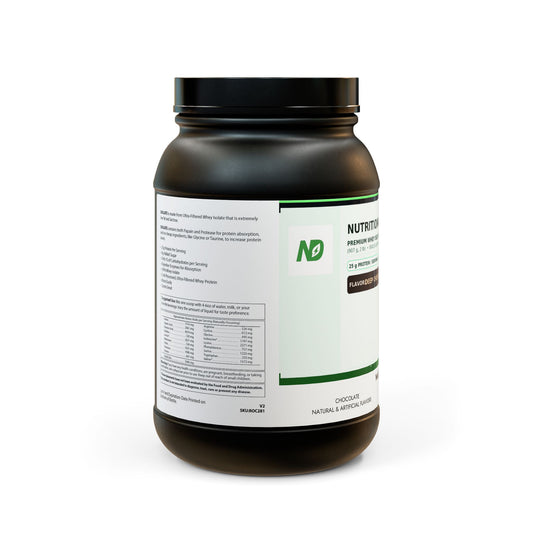 ND Premium Quality Clean Chocolate Whey Isolate Protein Supplement (907g, 2lb)